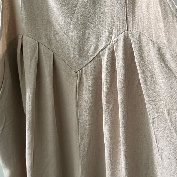 Womens Utcoco Collection Linen Blend Wide-Leg Overalls - Picture 6 of 12